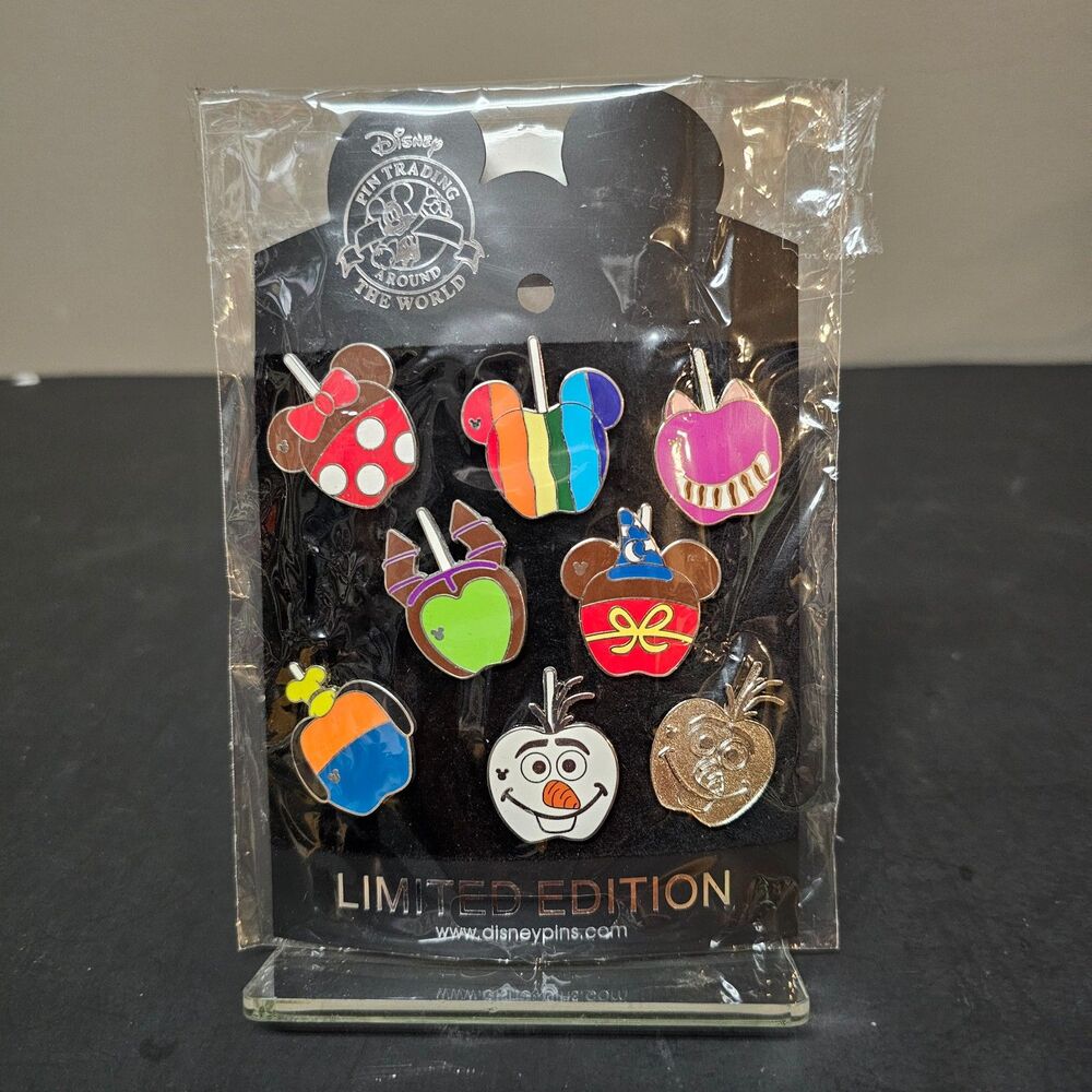 Disney Character Candy Apples Complete Set 2015 Hidden Mickey Pins Chaser